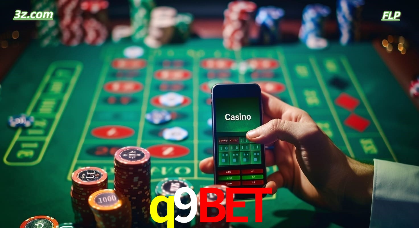 Cassino online móvel q9bet com apostas em roleta e fichas de pôquer