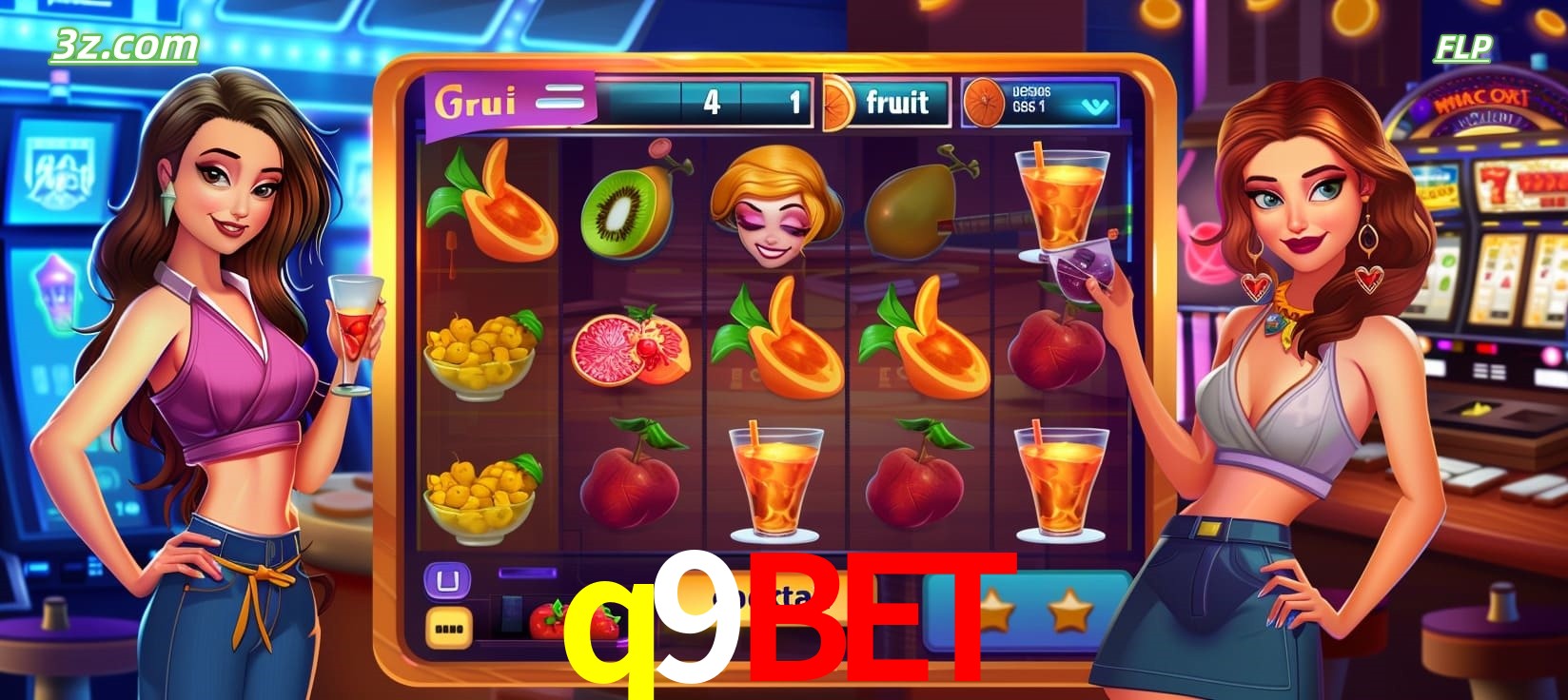 q9bet cassino online com caça-níqueis de frutas e coquetéis coloridos
