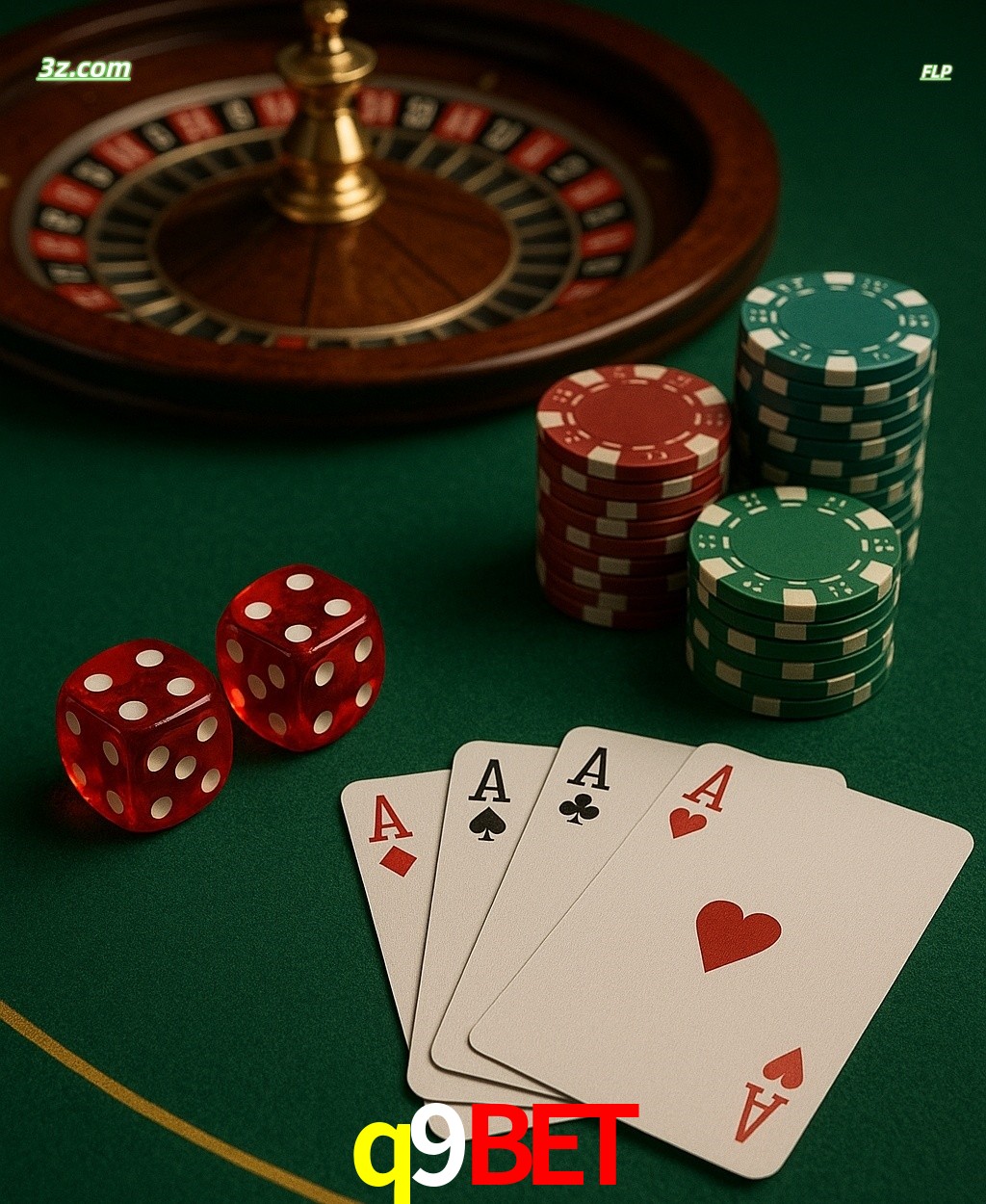 Cassino online q9bet com jogos de mesa: roleta, dados, pôquer e fichas